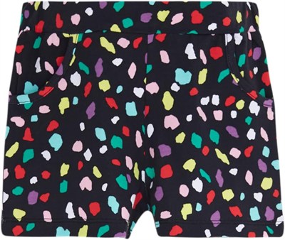 Kız Çocuk Cutouts Shape Desen Cepli Şort