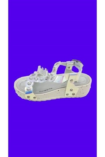 Kız Çocuk Gezer 00084 Düz Sandalet-1