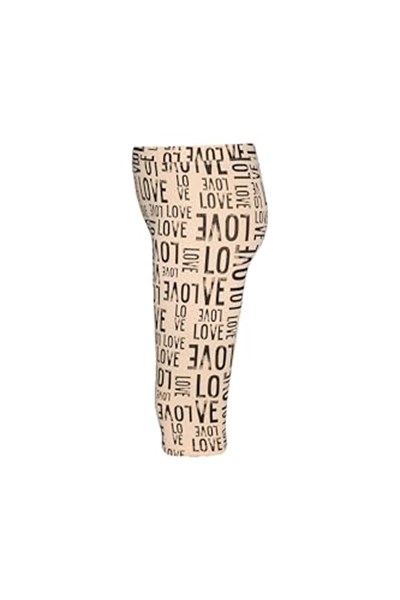Kız Çocuk Lovely Letters Desen Kapri