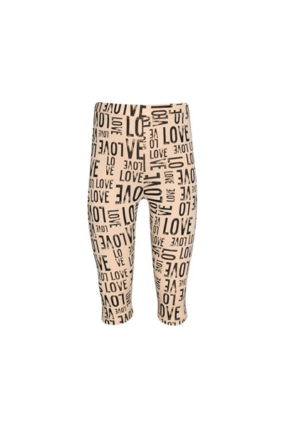 Kız Çocuk Lovely Letters Desen Kapri