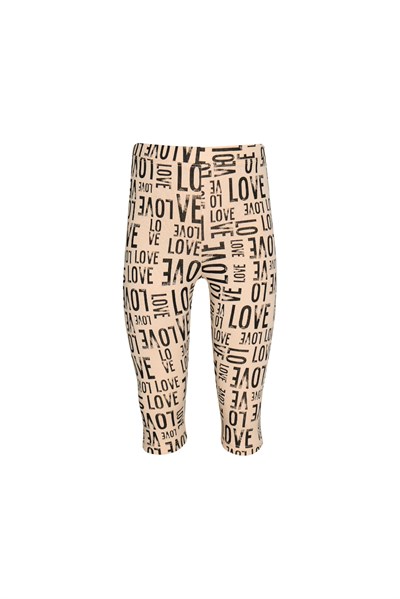 Kız Çocuk Lovely Letters Desen Kapri