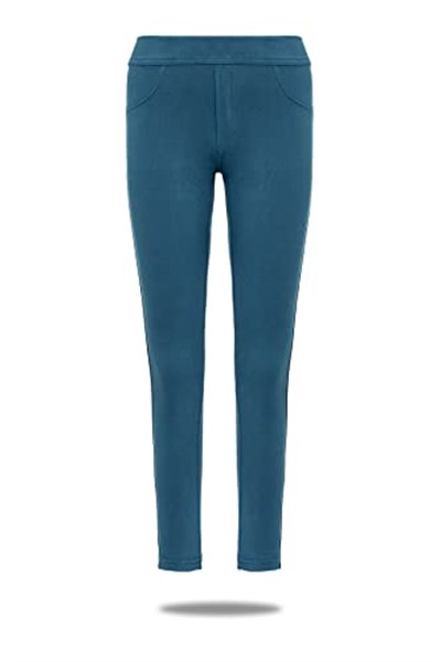 KIZ ÇOCUK PAMUKLU NORMAL BEL JEAN PANTOLON LİKRALI RENKLİ TAYT - 354-1
