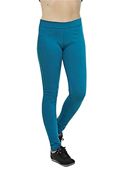 KIZ ÇOCUK PAMUKLU NORMAL BEL JEAN PANTOLON LİKRALI RENKLİ TAYT - 354-1