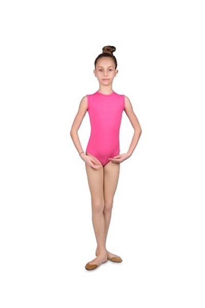 Kız Çocuk Sıfır Kol Arkası Damla Model Bale, Jimnastik ve Antrenman Mayosu 308 - Seçenekler: 3-4 Yıl, 5-6 Yıl, 7-8 Yıl, 9-10 Yıl, 11-12 Yıl, 13-14 Yıl