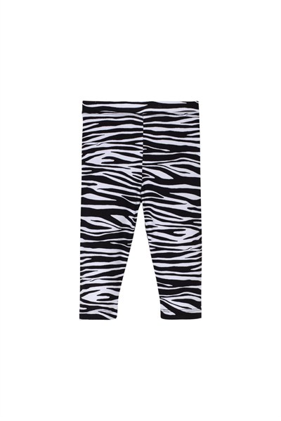 Kız Çocuk Zebra Desen Kapri