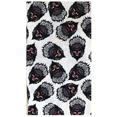 Kızılderili Kurukafa Temalı Buff Boyunluk Bandana No:105