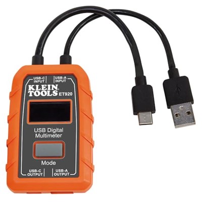 KLEIN TOOLS Dijital USB ölçüm cihazı, USB-A ve USB-C