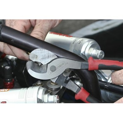 Klein Tools Journeyman J63050 kablo kesici, alüminyum, bakır ve iletişim kablosunu keser, makas çeneli, küçük