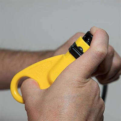 KLEIN TOOLS Koaksiyel kablo sıyırma aleti, 2 kademeli, radyal