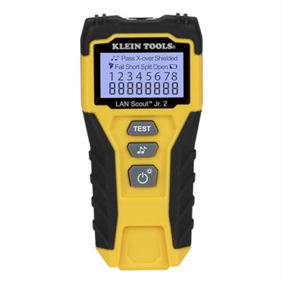 Klein Tools VDV526-200 Kablo Test Cihazı, LAN Scout Jr. 2 Ethernet Kablosu Test Cihazı, CAT 5e, RJ45 Bağlantılı CAT 6/6A Kablolar