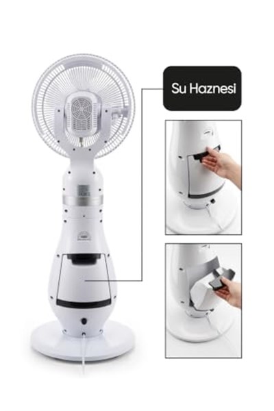 KMF130 İyonizerli 130W Soğuk Buharlı Vantilatör