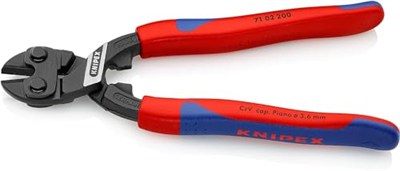 Knipex CoBolt® kompakt cıvata kesiciler siyah attramentize, ince çok bileşenli çeneler 200 mm 71 02 200