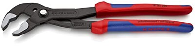 KNIPEX Cobra, Su Pompası Pensesi | 2K Saplı Boru Anahtarı, Büyük, Krom Vanadyum, Atramentize Edilmiş Pas Koruması, 300 Mm, 87 02 300
