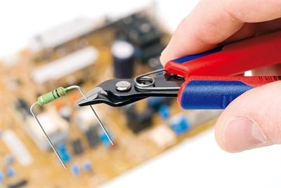 KNIPEX Elektronik Süper Kesiciler, yumuşak teller ve fiber optik kablolar için elektronik çapraz kesiciler, paslanmaya karşı perdahlanmış, 125 mm 78 61 125