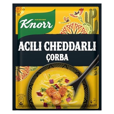 Knorr Acılı Cheddarlı Çorba 4 Kişilik 74g