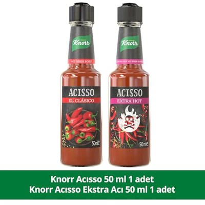 Knorr Acısso 50ml x1 + Knorr Acısso Ekstra Acı 50ml x1