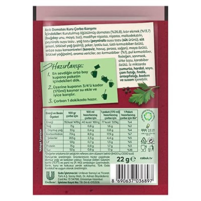 Knorr Çabuk Çorba Acılı Domates 22 g