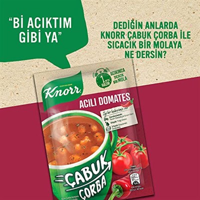 Knorr Çabuk Çorba Acılı Domates 22 g