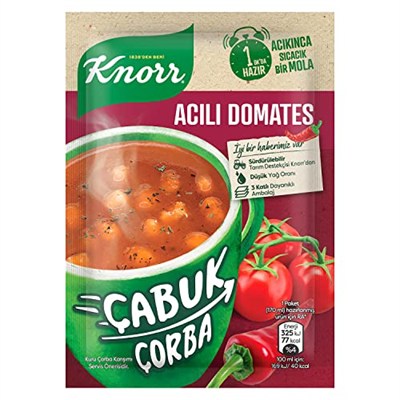 Knorr Çabuk Çorba Acılı Domates 22 g