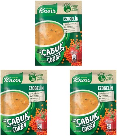 Knorr Çabuk Çorba Ezogelin 22 g 3lü paket