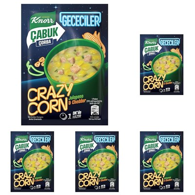 Knorr Çabuk Çorba Gececiler Crazy Corn 18g 5li paket