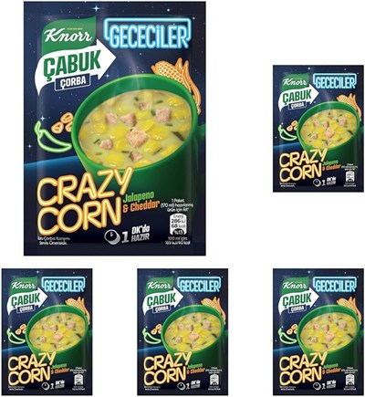 Knorr Çabuk Çorba Gececiler Crazy Corn 18g 5li paket
