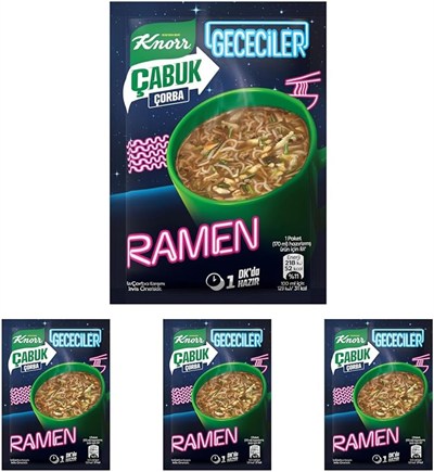 Knorr Çabuk Çorba Gececiler Ramen 17g 4lü paket
