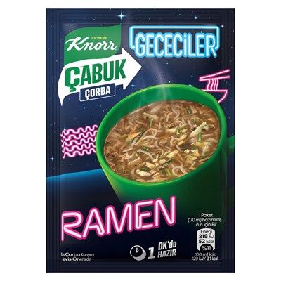 Knorr Çabuk Çorba Gececiler Ramen 17g (10 paketi)