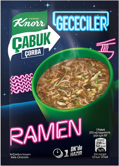 Knorr Çabuk Çorba Gececiler Ramen 17g (10 paketi)