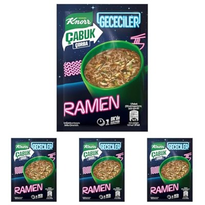 Knorr Çabuk Çorba Gececiler Ramen 17g 4lü paket