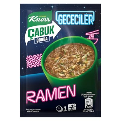 Knorr Çabuk Çorba Gececiler Ramen 17g (10 paketi)