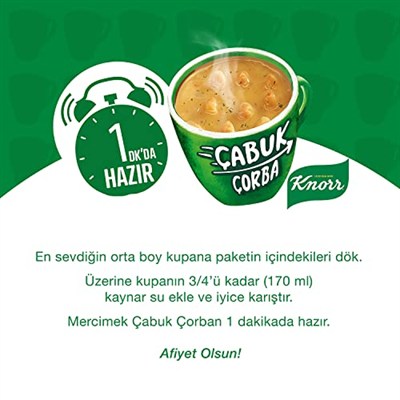 Knorr Çabuk Çorba Mercimek 22 g