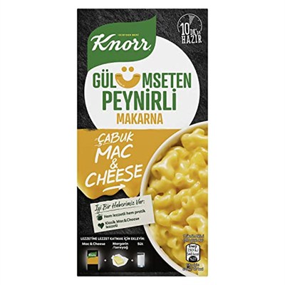 Knorr Çabuk Makarna Mac and Chesee Gülümseten Peynirli, (1 x 212 g)