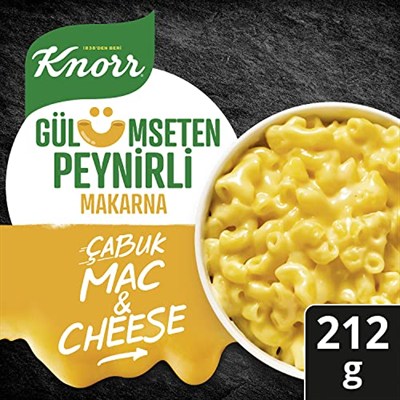 Knorr Çabuk Makarna Mac and Chesee Gülümseten Peynirli, (1 x 212 g)