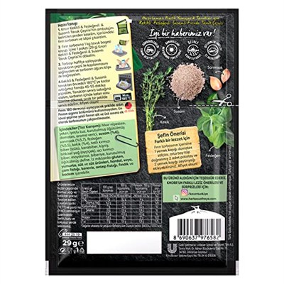 Knorr Çeşni Kekikli Susamlı Fesleğenli Çeşnile Fırınla 29 g