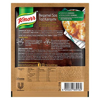 Knorr Harçlar Beşamel 70 g 2li paket