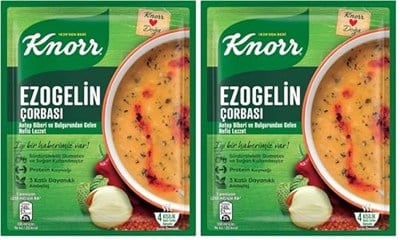 Knorr Hazır Çorba Ezogelin 4 Kişilik, 74 g 2li paket