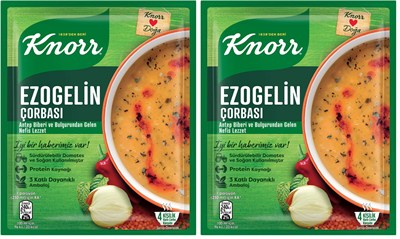 Knorr Hazır Çorba Ezogelin 4 Kişilik, 74 g 2li paket