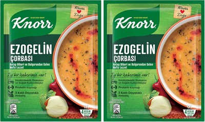 Knorr Hazır Çorba Ezogelin 4 Kişilik, 74 g 2li paket