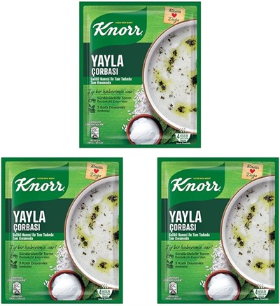 Knorr Hazır Çorba Yayla Çorbası 72 g 3lü paket