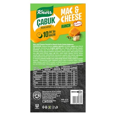 Knorr Ranch Mac & Cheese 12x212g