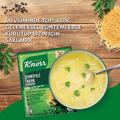 Knorr Şehriyeli Tavuk Çorbası, 51 g, 3lü