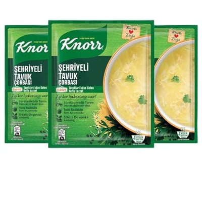 Knorr Şehriyeli Tavuk Çorbası, 51 g, 3lü