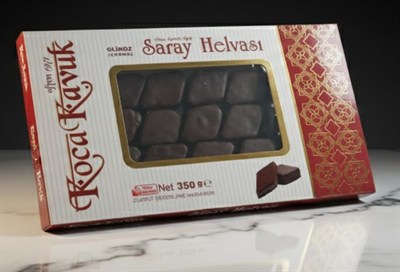 KocaKavuk Bitter Kokolin Kaplı Saray Helvası Glikoz İçermez 170-350 Gr (170 Gr)