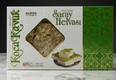 KocaKavuk Saray Helvası Afyondan Antep Fıstıklı Glikoz İçermez 300gr