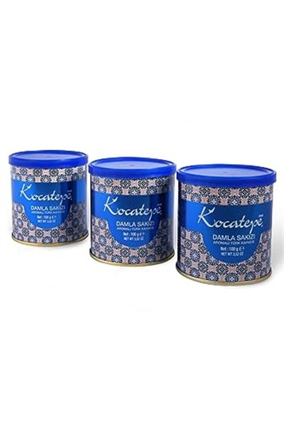 Kocatepe Damla Sakızlı Türk Kahvesi Teneke 100 gr 3lü Paket