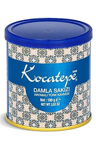 Kocatepe Damla Sakızlı Türk Kahvesi Teneke 100 gr 3lü Paket