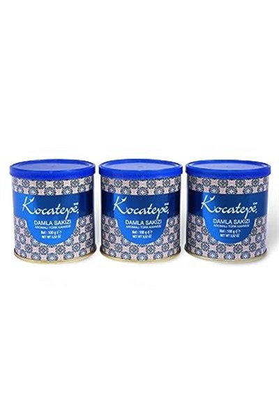 Kocatepe Damla Sakızlı Türk Kahvesi Teneke 100 gr 3lü Paket