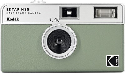 KODAK EKTAR H35 Yarım Çerçeve Film Kamera (Kum) Paketi Kodak Ultramax 400/24EXP 35mm Rulo Film - Seçenekler: 24exp film ile paket, Filmsiz tek, Paket, Tek