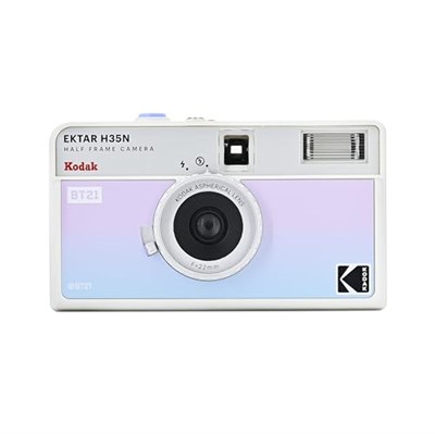 KODAK EKTAR H35N Yarım Çerçeve Film Kamera, 35 mm, Yeniden Kullanılabilir, Odaksız, Ampul Fonksiyonu, Dahili Yıldız Filtresi, Kaplamalı Geliştirilmiş Lens (Film ve AAA P - Seçenekler: Premium Kit, Tek